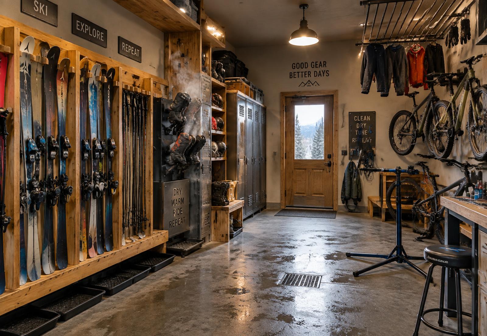 The gear room